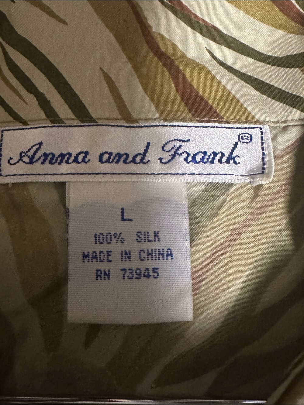 Anna And Frank Olive, Tan and Cream Floral-Print Button blouse - Picture 3 of 15